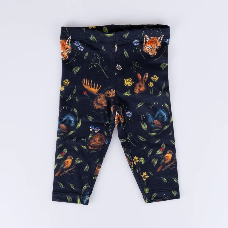 KIDS TIGHTS - LANDSKAP BLACK