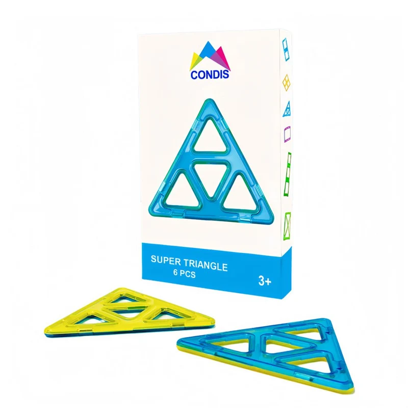 Condis Magnetische Bausteine Erweiterungsset Superdreieck 6 Stück