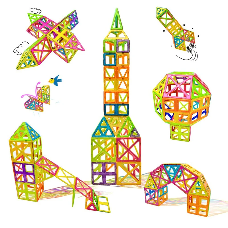 CONDIS Magnetische Bausteine 72 Teile Mega Set - XXL(2×)& Standard Blöcke, Fensterkarten, Mint Lernspielzeug ab 3+ für Zuhause & Kindergarten mit Stoffsack