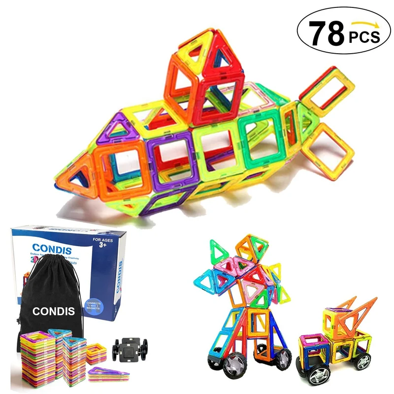 Condis Magnetische Bausteine-Set, 78 Stück