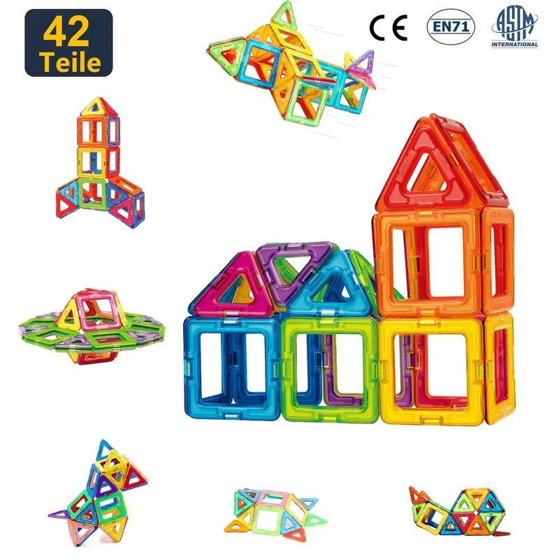 Condis Magnetische Bausteine Set, 42 Stück