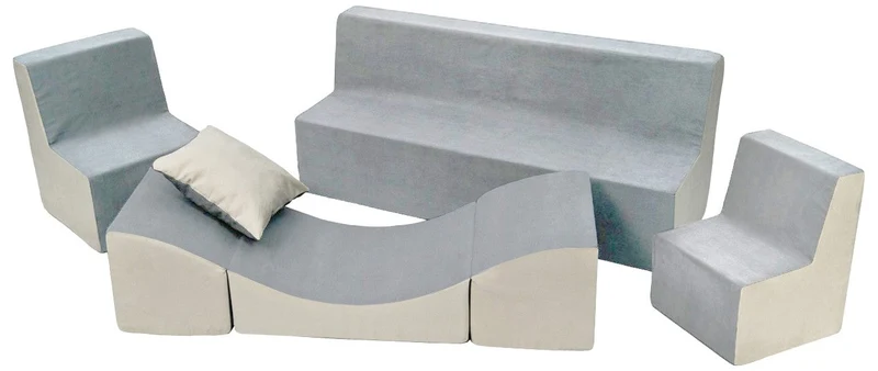 Skumleksaksmöbelset Grå/Beige