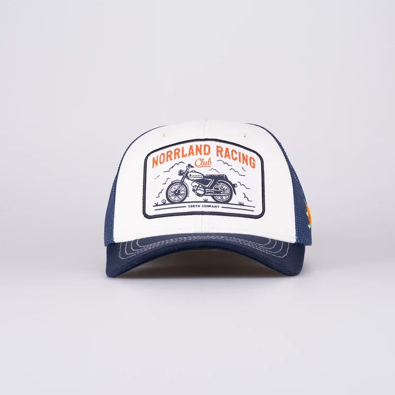 RACING KIDS TRUCKER CAP - IVORY