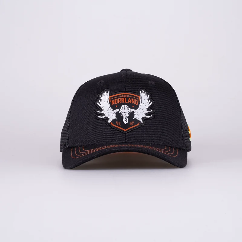 ÄLGEN BADGE KIDS TRUCKER CAP - BLACK