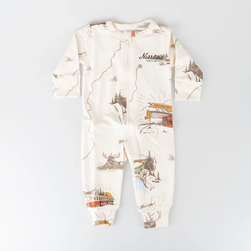 TGN SCRIPT JUMPSUIT - INLANDSRESAN CREAM