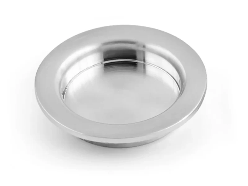 SKJUTDÖRRSHANDTAG 292 BORSTAD KROM D40MM 2ST