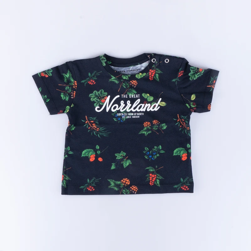 GREAT NORRLAND KIDS T-SHIRT - BERRY BLACK