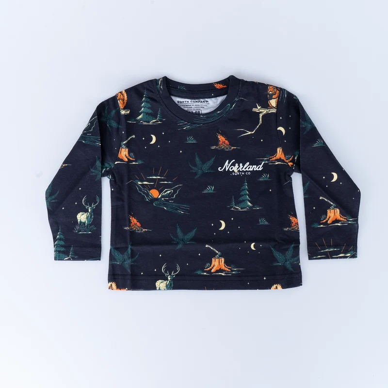 TGN SCRIPT KIDS LONGSLEEVE - TIMBER BLACK