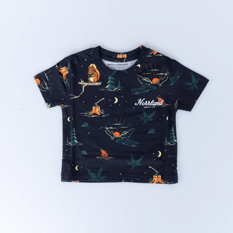 TGN SCRIPT KIDS T-SHIRT - TIMBER BLACK