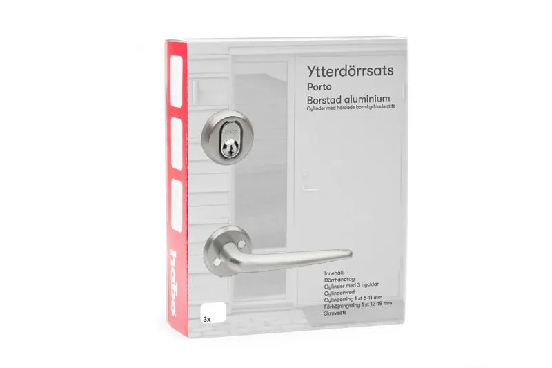 YTTERDÖRRSATS PORTO BORSTAD ALUMINIUM