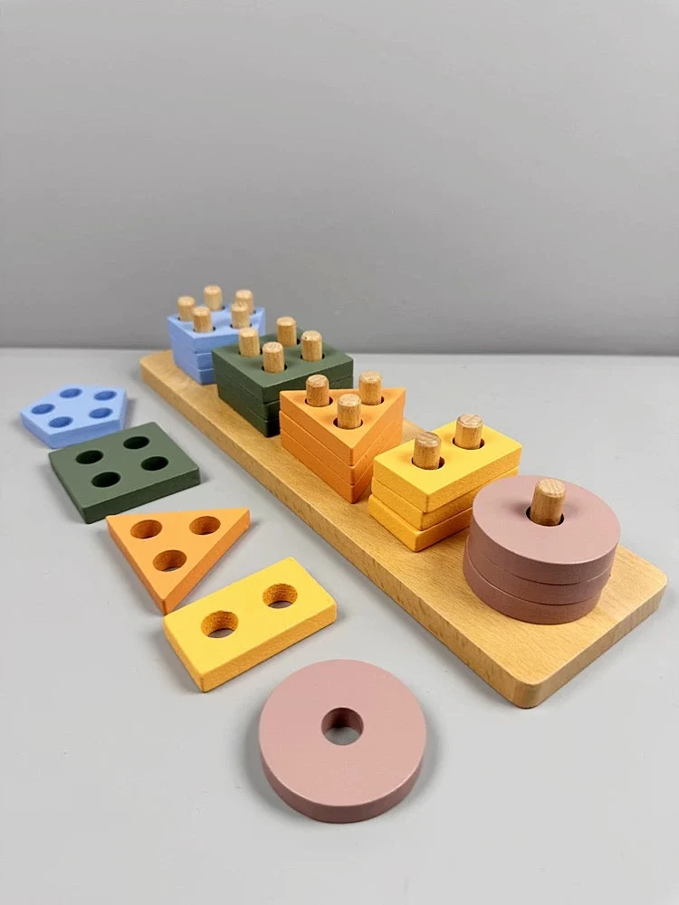 Staplingsblock Pastellfärgade