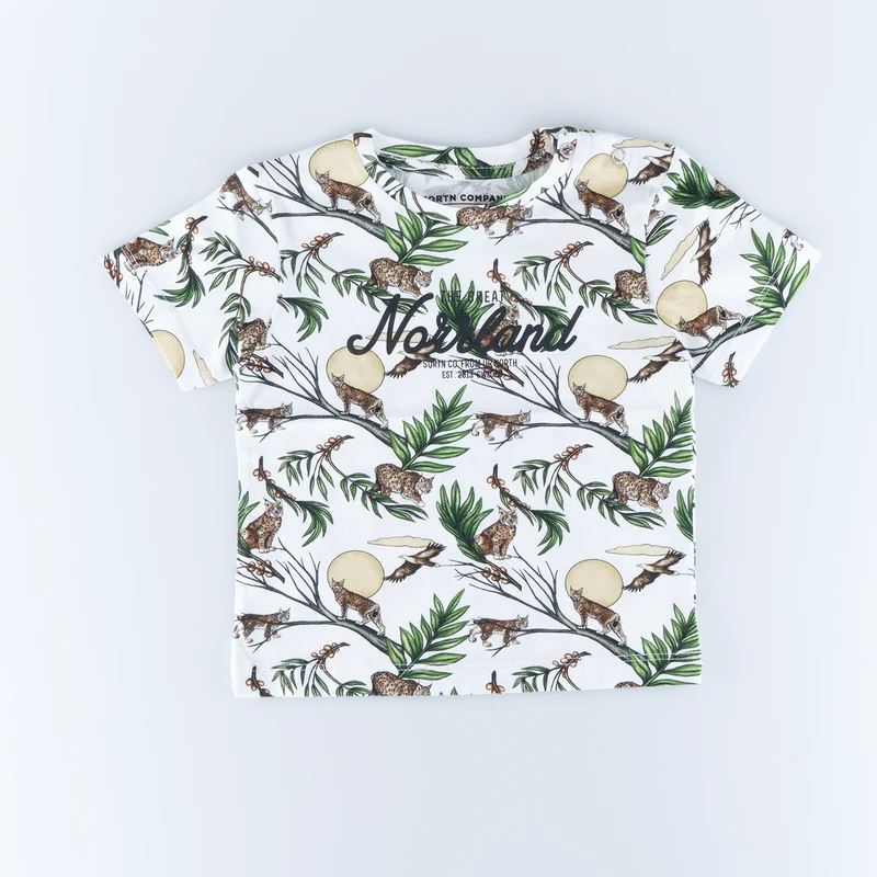 GREAT NORRLAND KIDS T-SHIRT - HAVTORN WHITE