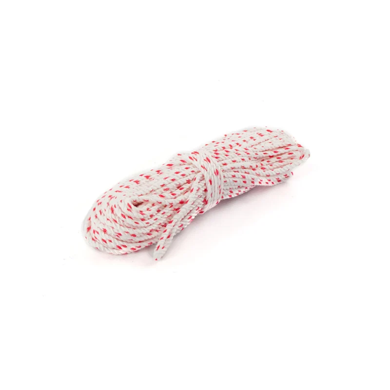 KAKELSNÖRE VIT/RÖD 3MM 20M