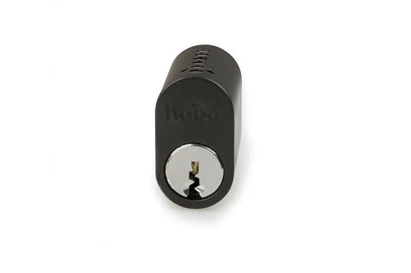 CYLINDER OVAL 65537 2-PACK LIKA LÅSNING 5 NYCKLAR SVART