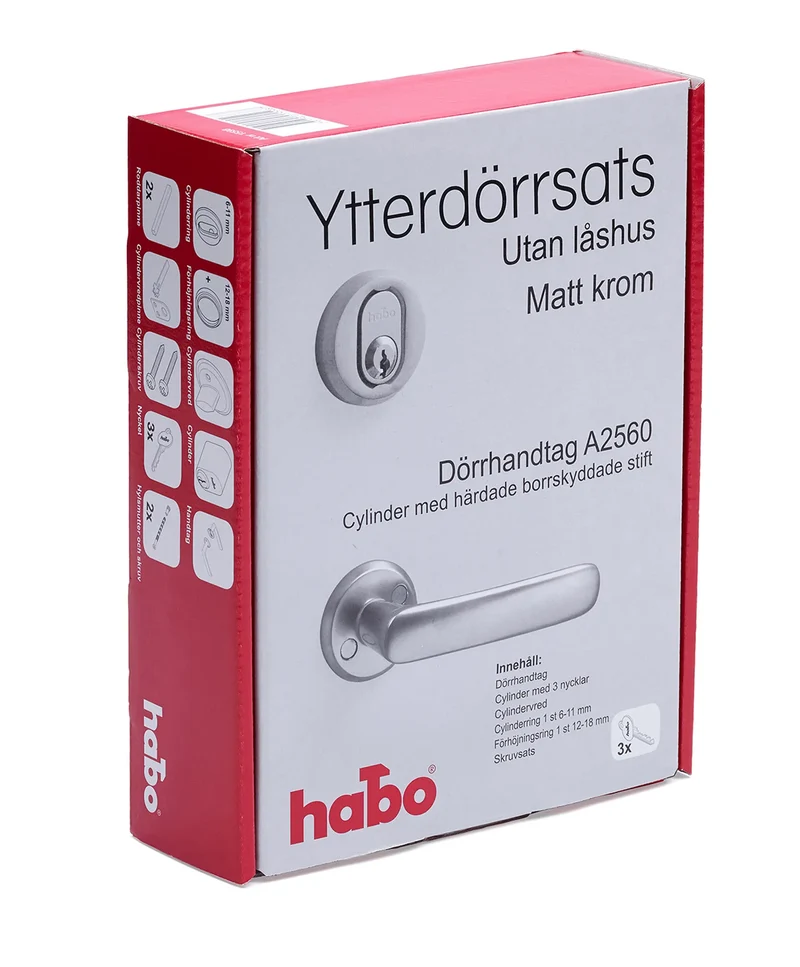 YTTERDÖRRSATS A2560 MATTKROM
