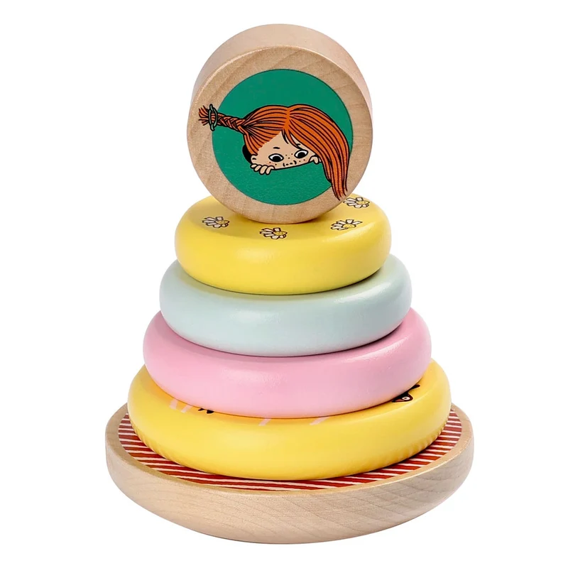 Pippi Stapelleksak i trä
