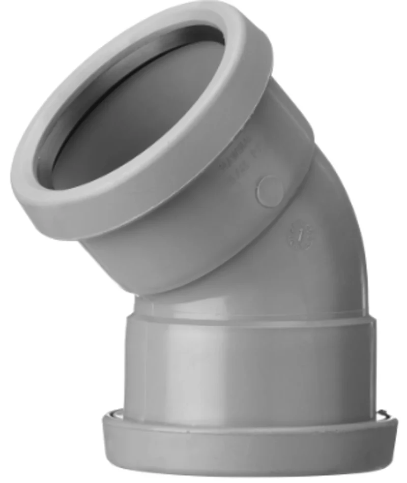AVLOPPSBÖJ INOWA 2 MUFF 110MM 45 GRADER FÖR INOMHUS