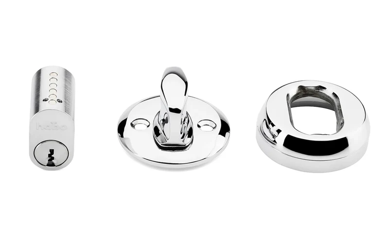 CYLINDERLÅSSATS 42 1-PACK 3 NYCK KROM
