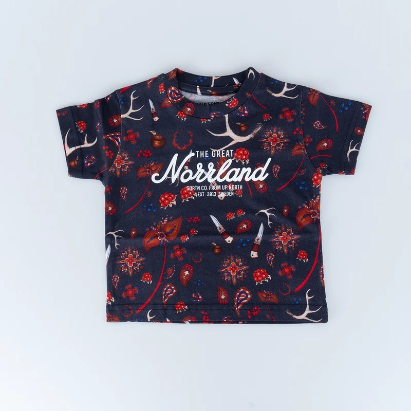 GREAT NORRLAND KIDS T-SHIRT - SAPMI NAVY