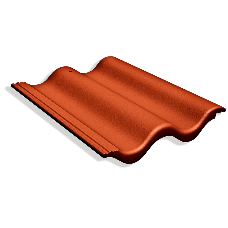 TAKPANNA BETONG BENDER PALEMA 2-KUPIG CANDOR TERRACOTTARÖD