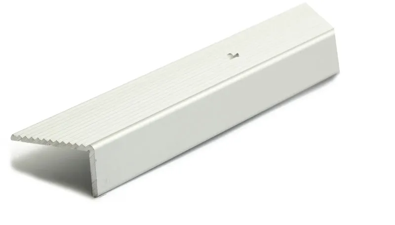 TRAPPKANTSLIST A33 SILVER 200CM 20X40MM