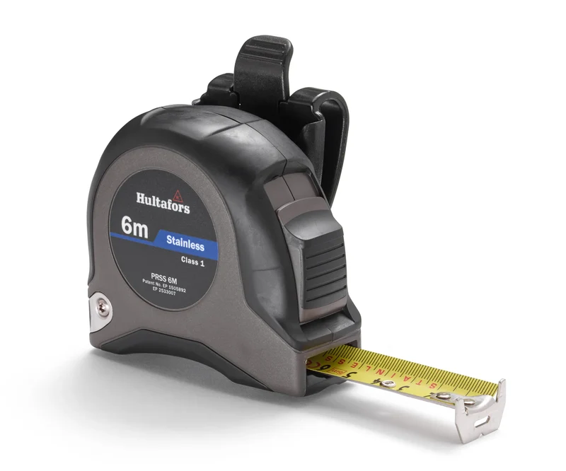 MÅTTBAND ROSTFRITT 6M PRSS HULTAFORS