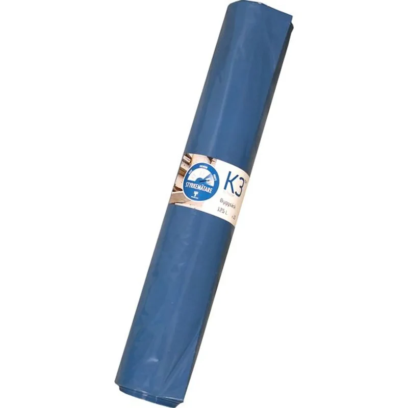 SOPSÄCK 125 LITER K3 BLÅ/SVART 10ST/RLE
