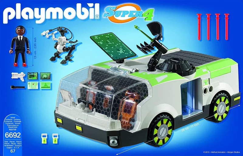 Playmobil 6692 Super 4 Techno Chameleon with Gene