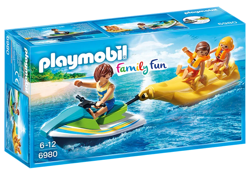 Playmobil 6980 Family Fun Floating Personal Watercraft with Banana Boat