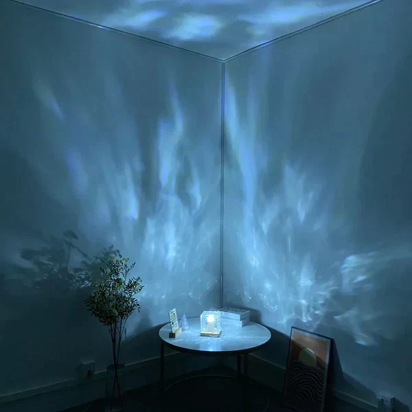 Bordslampa med färgförändrande kristallbas