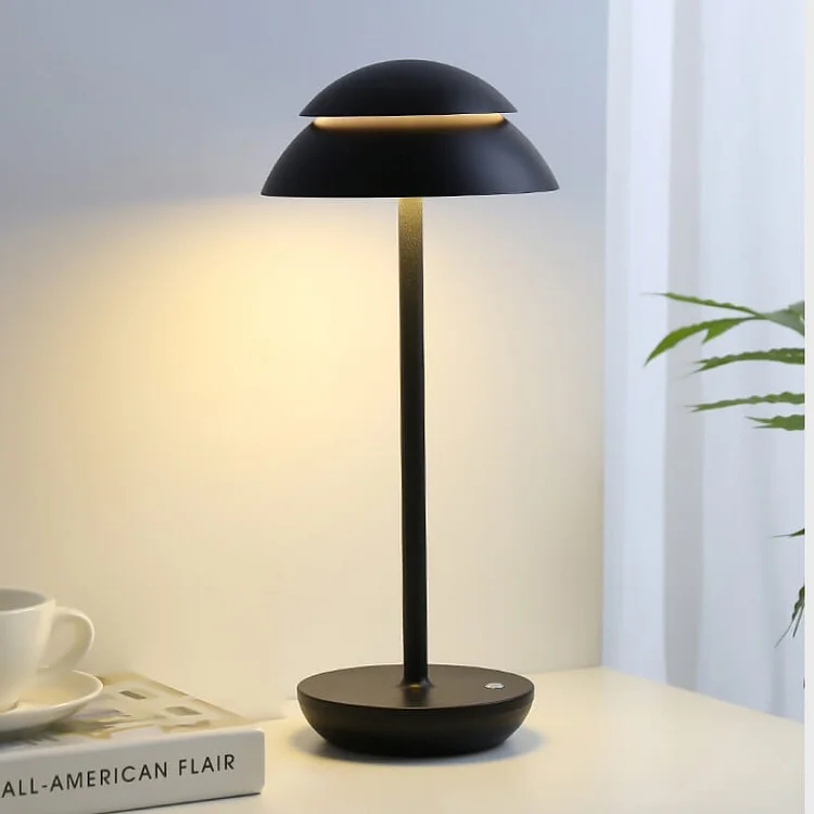 Bordslampa Trådlös LED Trä Modern Ljus