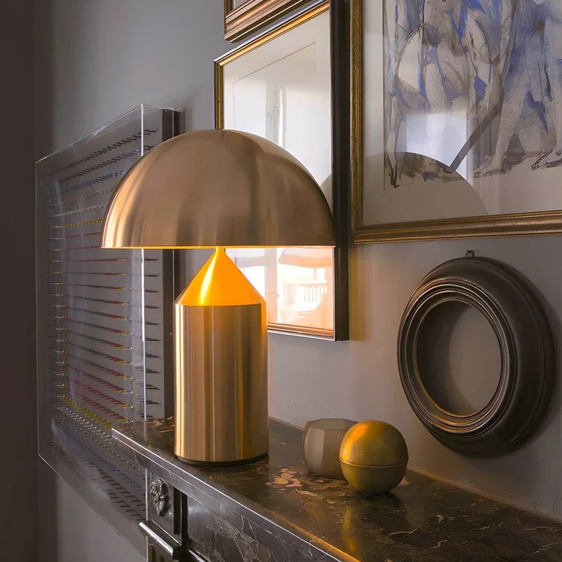 Bordslampa Metall Vintage Stil Ljus