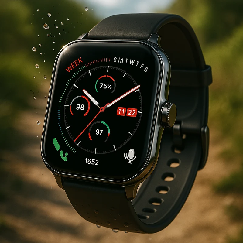 Smartwatch Fitness Tracker med Hälsövervakning