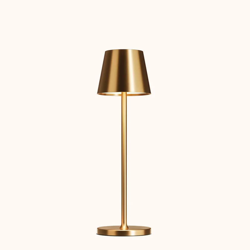Bordslampa med trådlös dimbar LED-ljuskälla