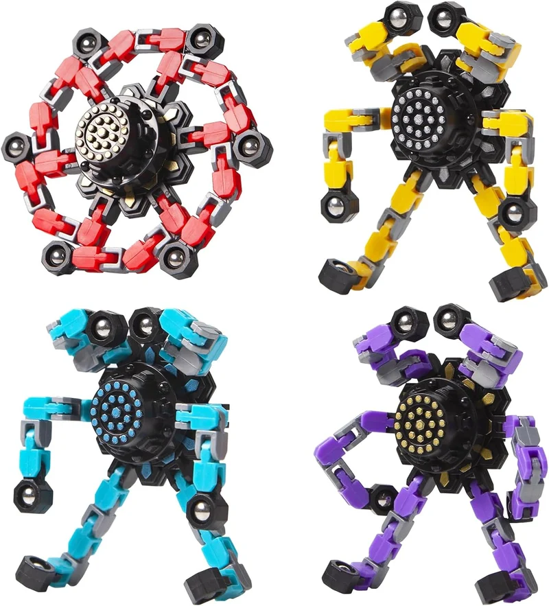 Fidget Toy til Stressaflastning – Sæt med 4 Stykker