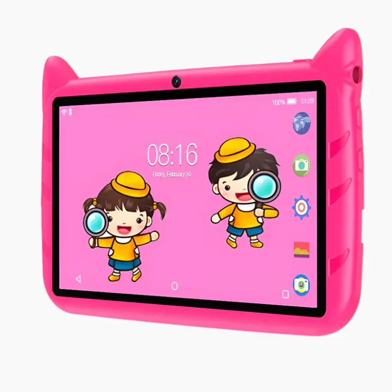 Børnevenlig 7-tommer tablet med 5G WiFi og 64GB lagerplads