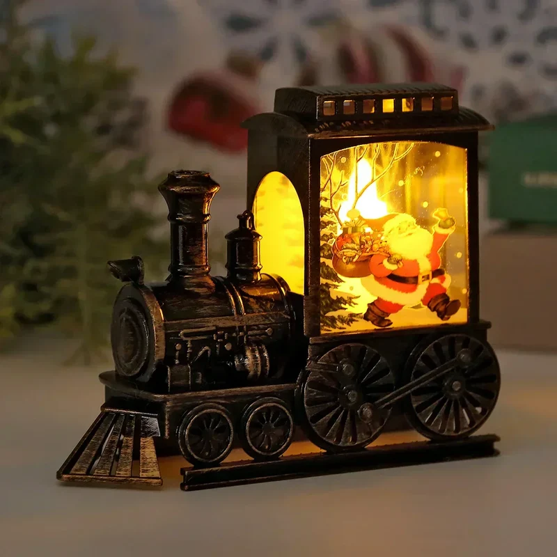 LED Lantern Vintage Tåglampa för Jul