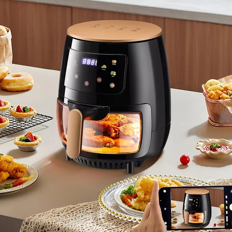 Stor kapacitet digital fritös i rostfritt stål