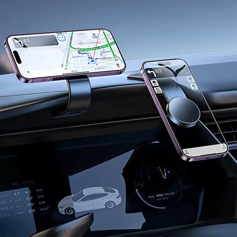 Magnetisk Telefonholder med Trådløs Oplader til Bilen