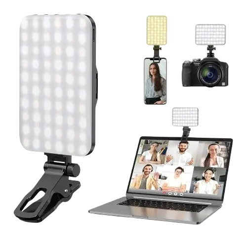 Bærbart LED-lys til perfekte selfies og videoopkald