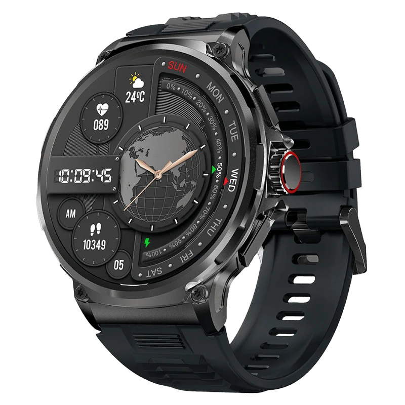 Elegant Smartwatch med Digital Display og Bluetooth-forbindelse