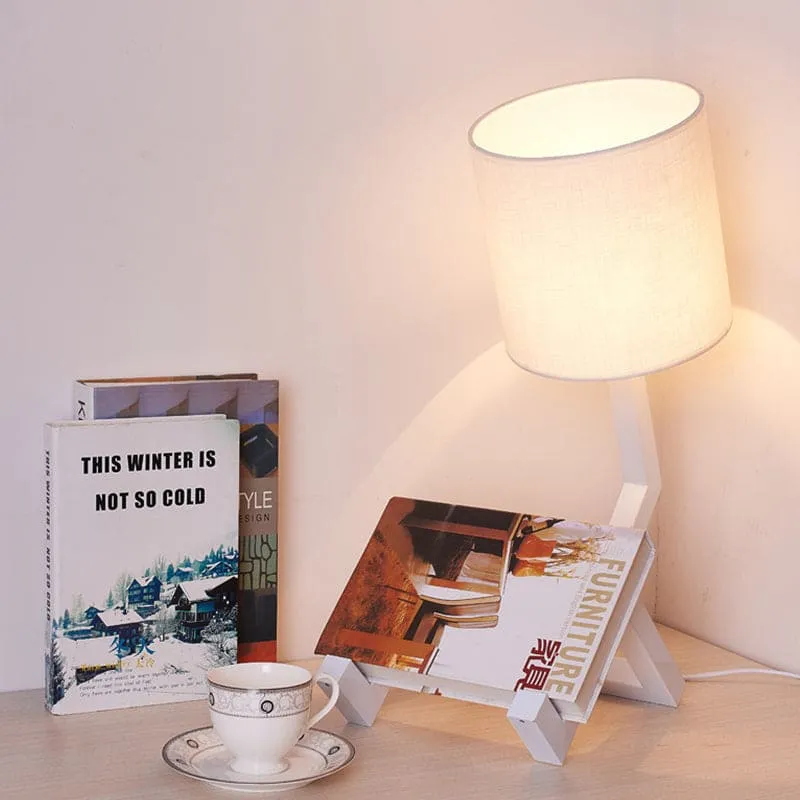 Elegant Bordlampe med Praktisk Opbevaring