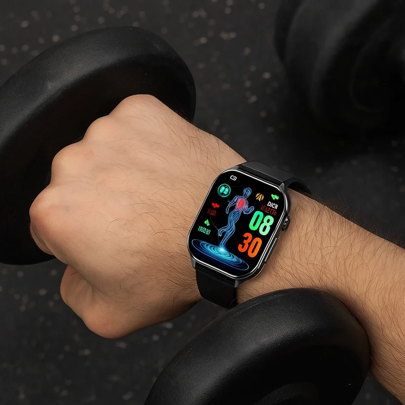 Senior Smartwatch med SOS Alarm og Sundhedsovervågning