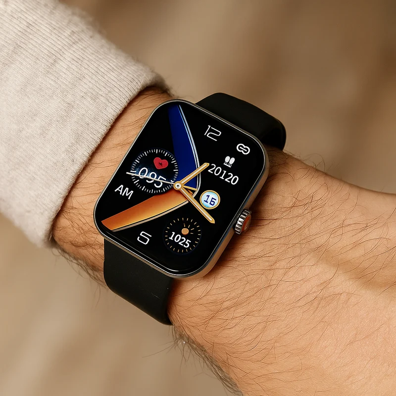 Smartwatch med AMOLED Skærm og Sundhedssporing
