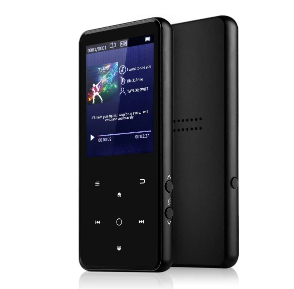 Bærbar Bluetooth MP3-afspiller med stor skærm og lang afspilningstid