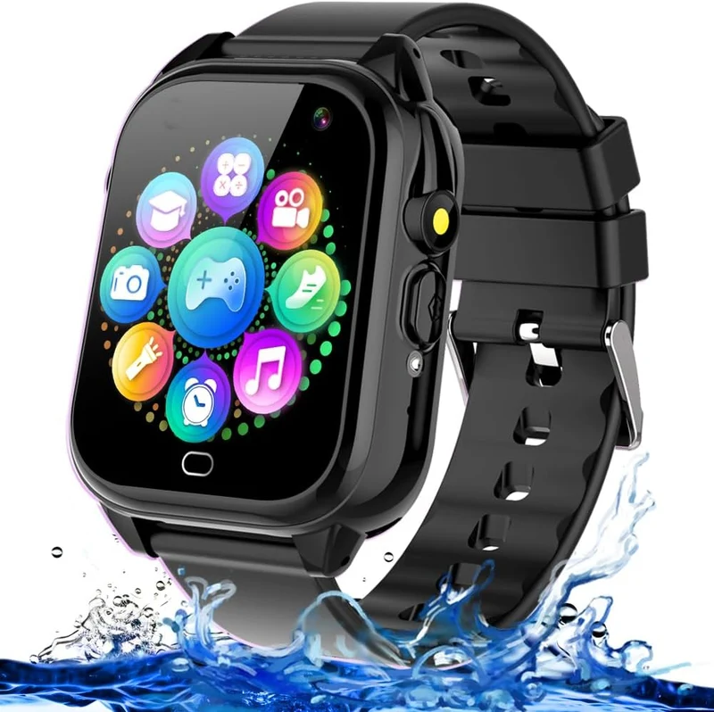 Børne-smartwatch med spil og kamera - Vandtæt og sjov
