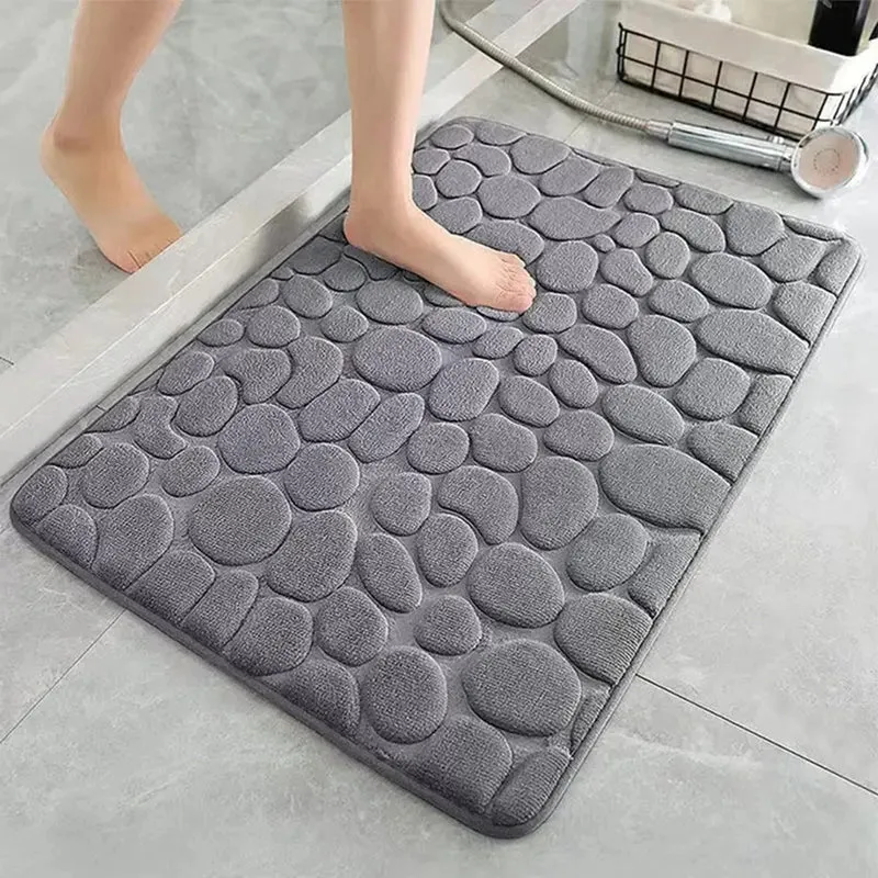 3D Badeværelsesmåtte 40x60 cm: Rutsjesikker og Absorberende
