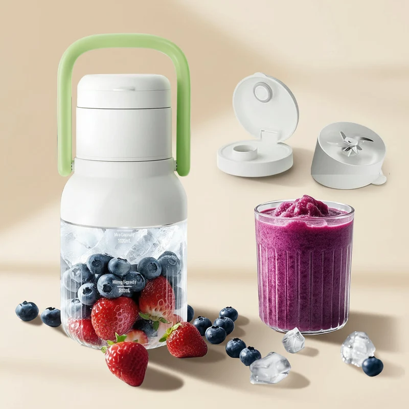 Bærbar Blender til Smoothies - Kraftfuld og Genopladelig