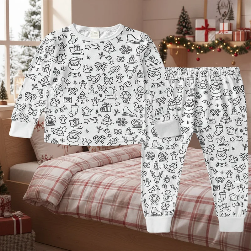 Børnepyjamas Sæt: Blødt og Sjovt Til Legeglade Små