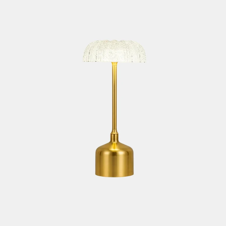 Trådløs krystalbordlampe med lang batteritid og berøringsstyring
